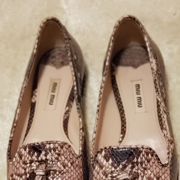 Miu Miu snake/lizard loafers - Picture 2 of 8